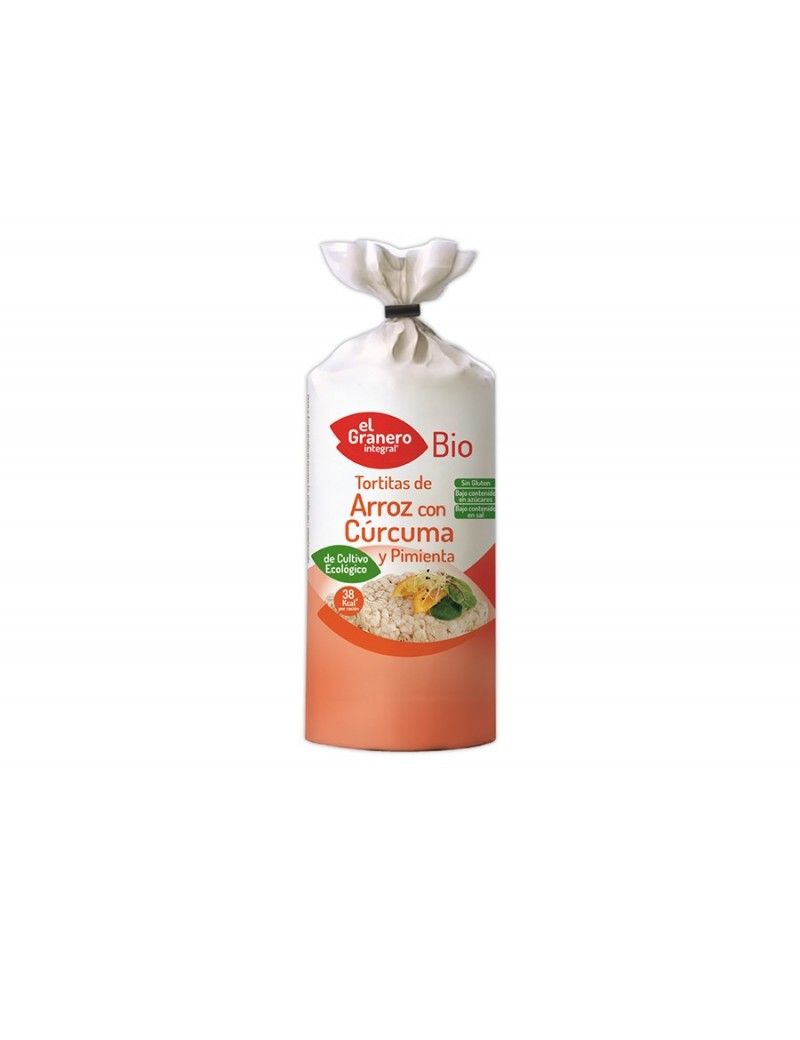 Tortitas arroz con cúrcuma y pimienta