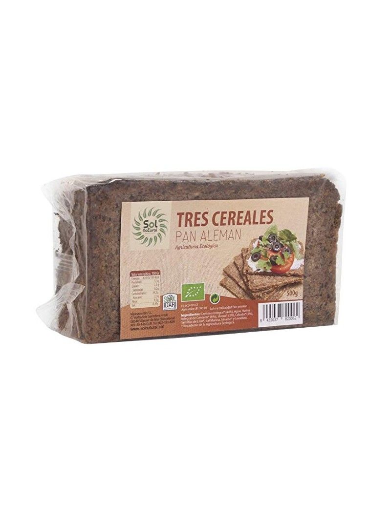 PAN ALEMAN TRES CEREALES SolNatural 500g 